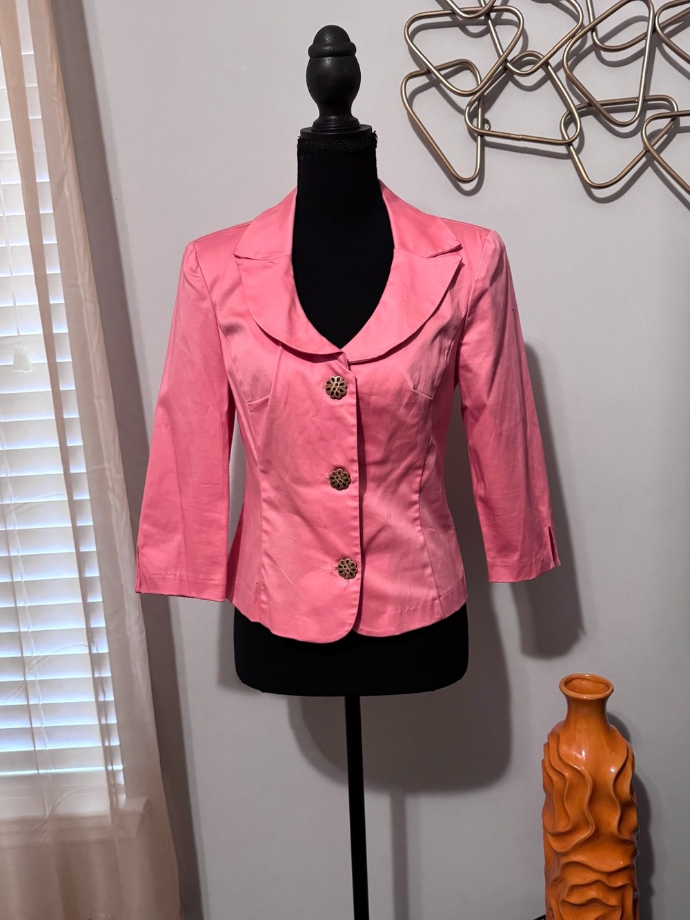 Classic Coral Women's Blazer Jacket